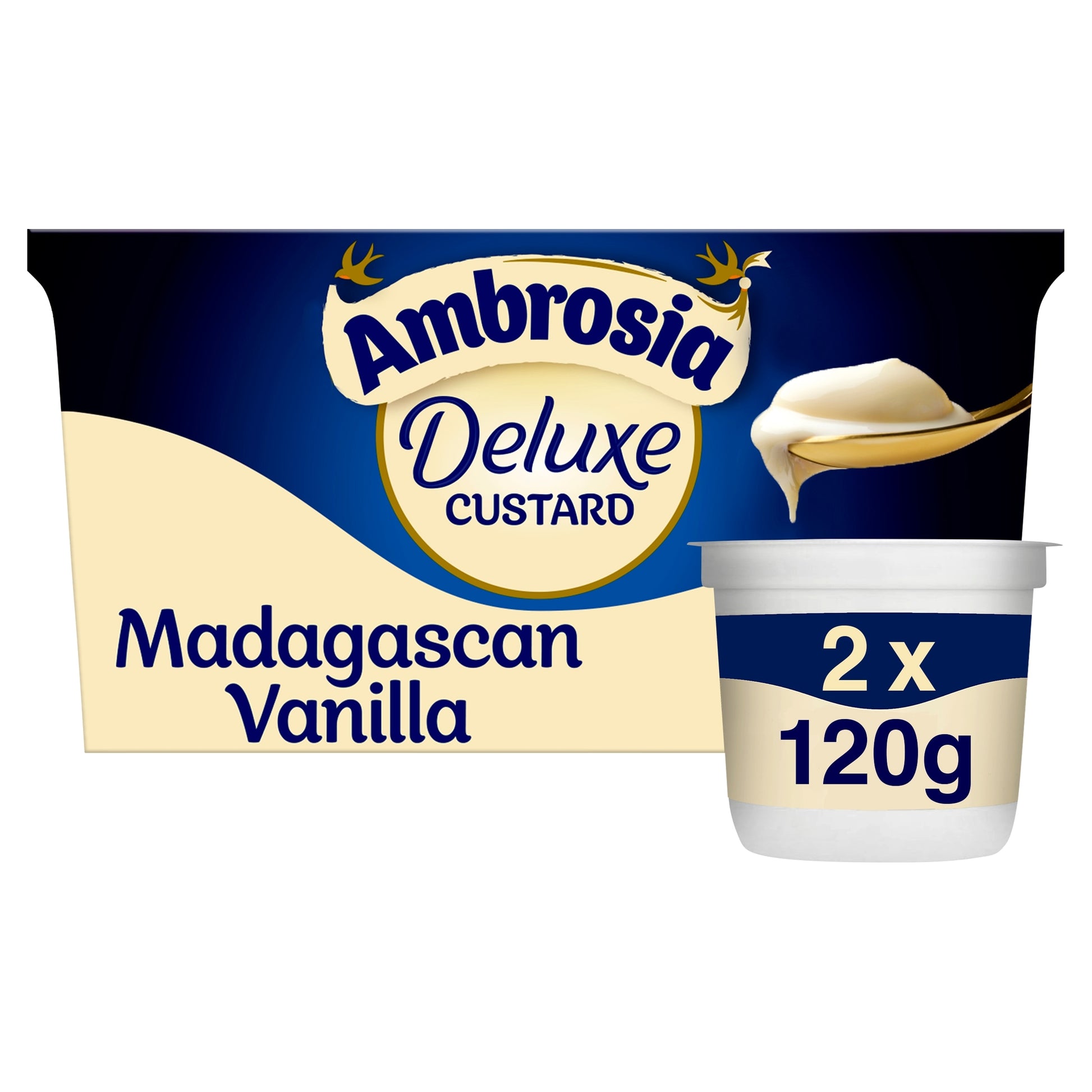 Ambrosia Deluxe Custard - Madagascan Vanilla 2 x 120g — image 1