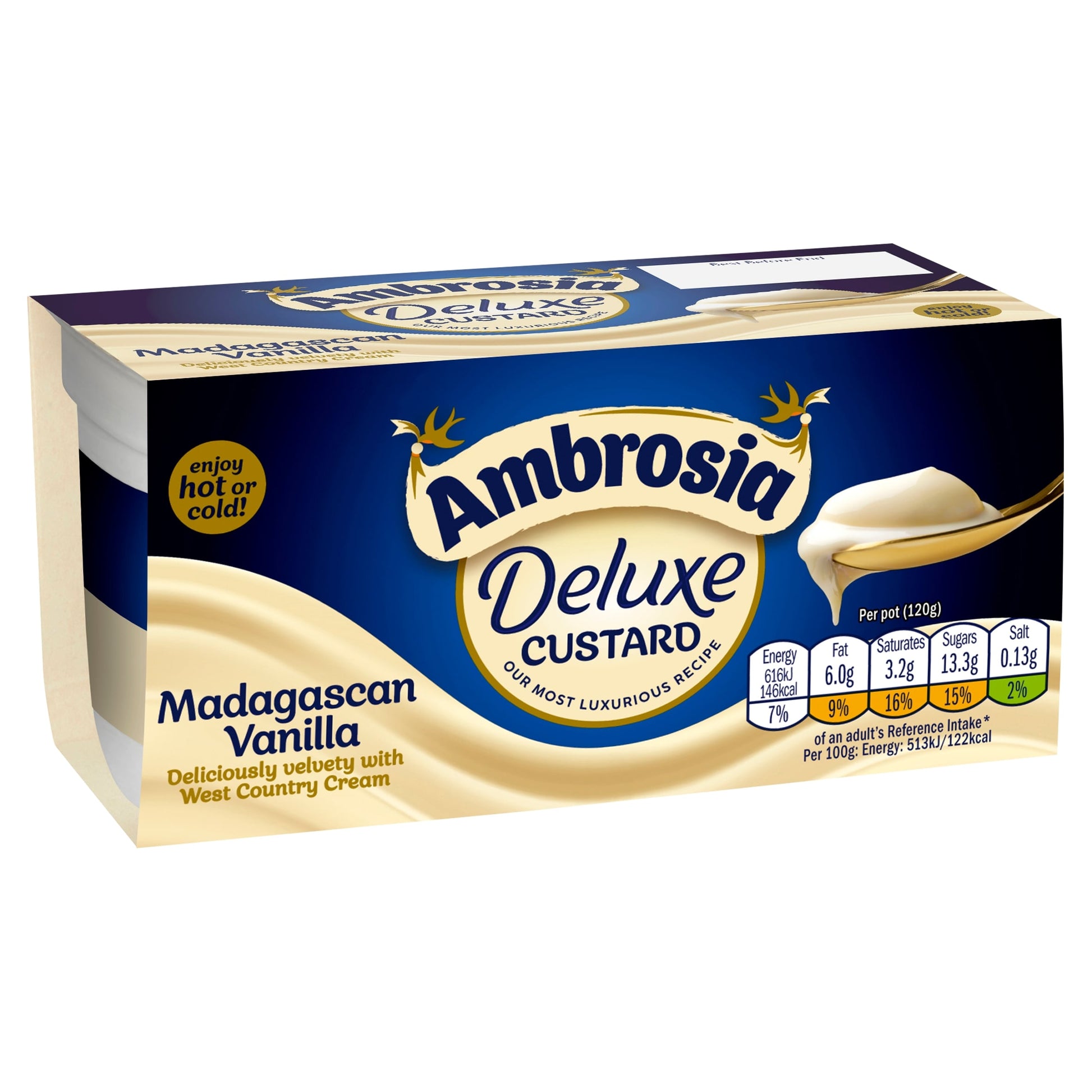 Ambrosia Deluxe Custard - Madagascan Vanilla 2 x 120g — image 2
