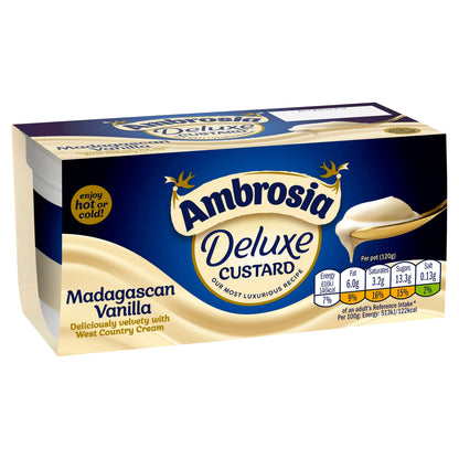 Ambrosia Deluxe Custard - Madagascan Vanilla 2 x 120g — image 2