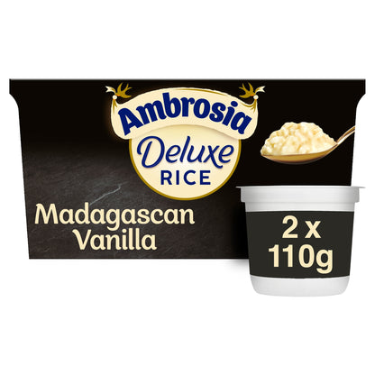 Ambrosia Deluxe Rice Pudding - Madagascan Vanilla 2 x 110g — image 1