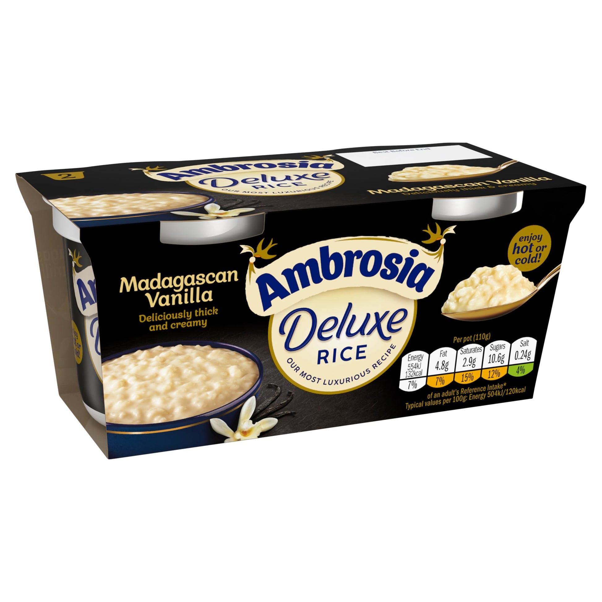 Ambrosia Deluxe Rice Pudding - Madagascan Vanilla 2 x 110g — image 2