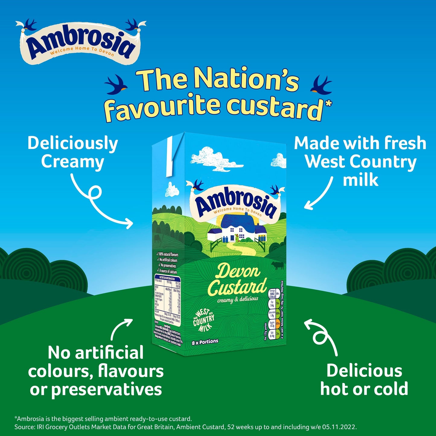 Ambrosia Devon Custard 1Kg — image 4