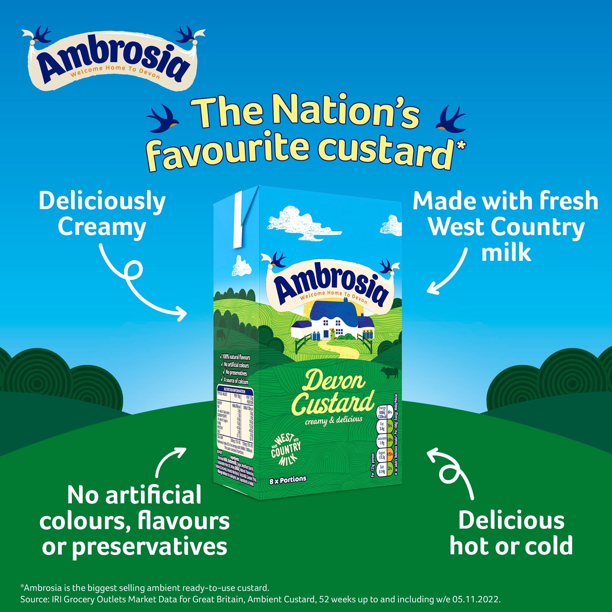 Ambrosia Devon Custard 1Kg — image 4