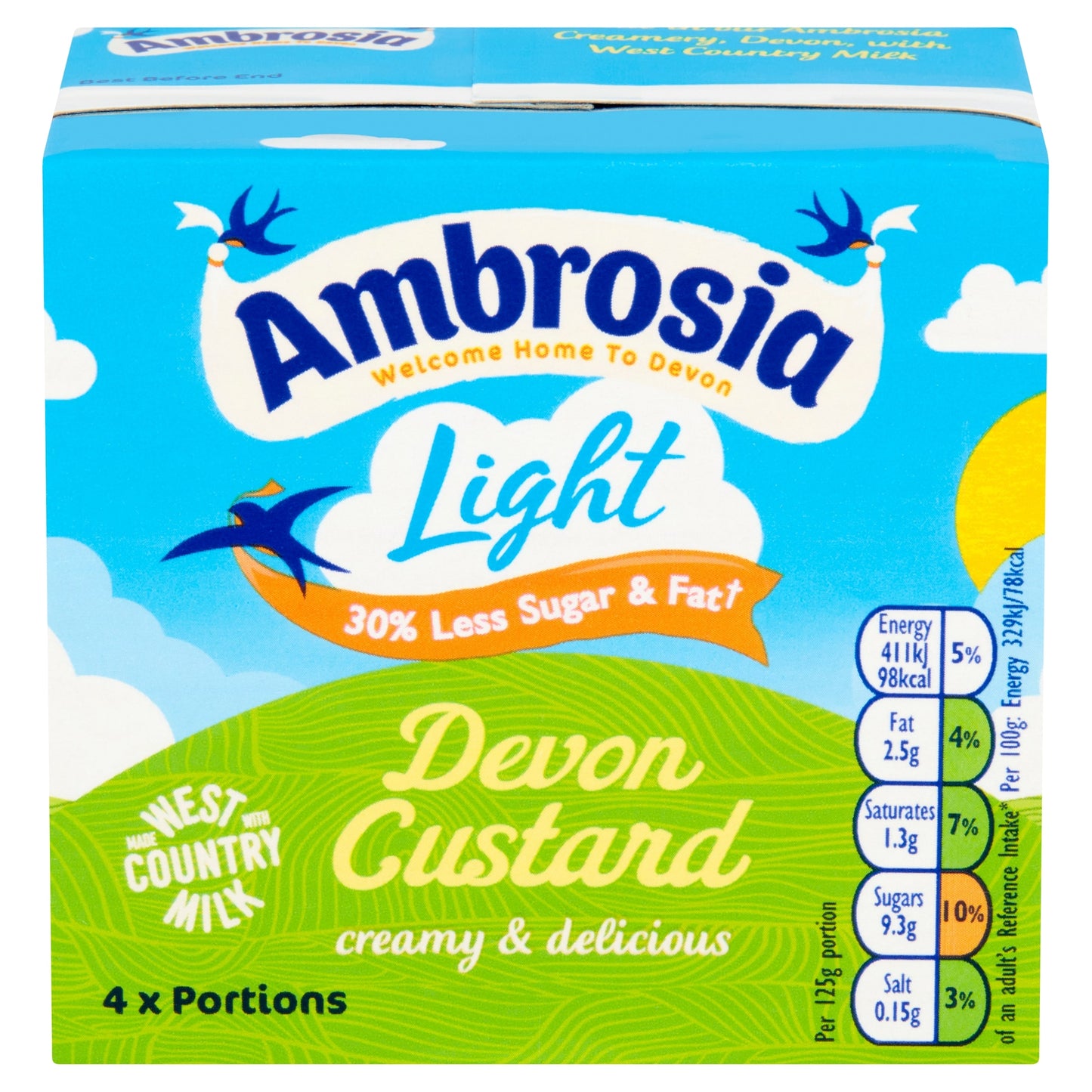 Ambrosia Light 30% Less Sugar & Fat Custard 500G — image 2