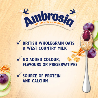 AMBROSIA READY TO EAT APPLE & BLUEBERRY PORRIDGE POT 210g — image 3