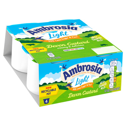 Ambrosia Ready To Eat Light Devon Custard 4 X 120G — image 2