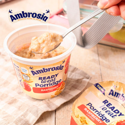 Ambrosia Ready to Eat Porridge Oat Cereal Pot Raspberry Layer 210g — image 4