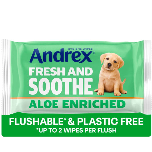 Andrex Fresh & Soothe Moist Toilet Tissue Flushable* 36 Hygiene Wipes — image 1