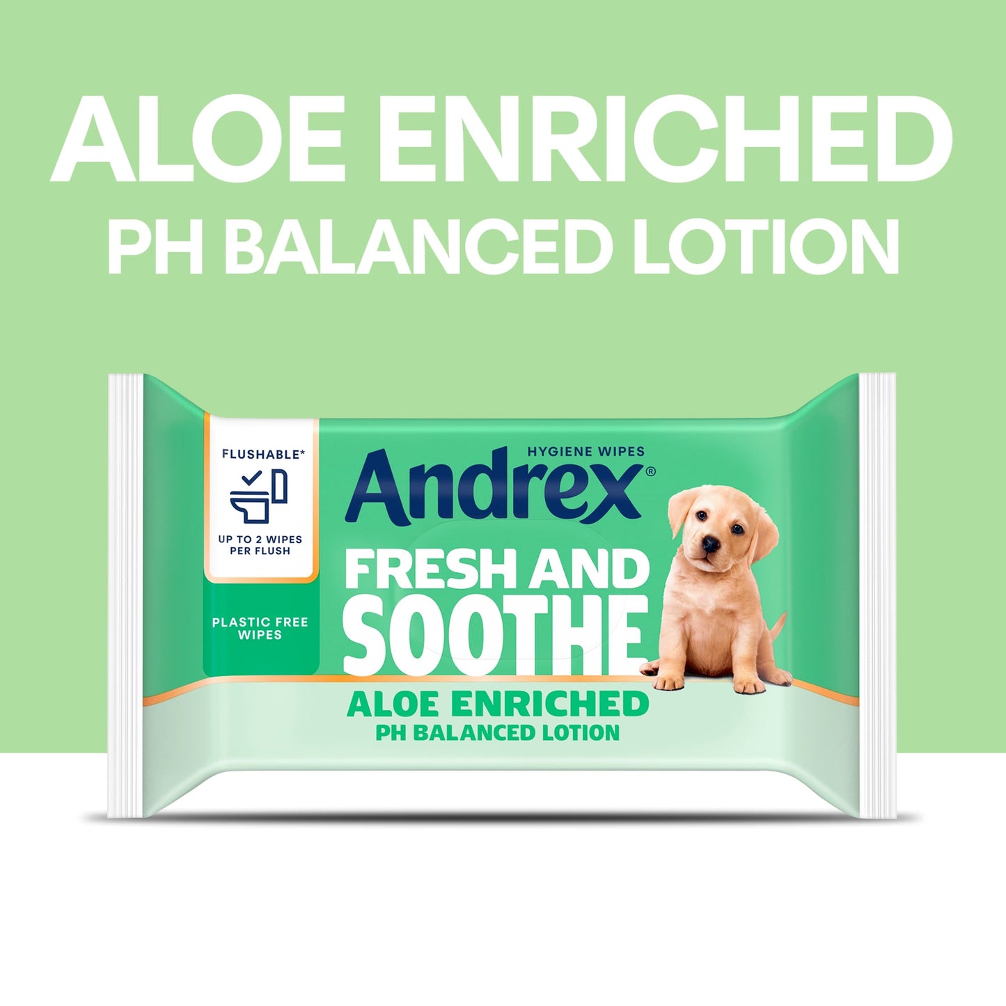 Andrex Fresh & Soothe Moist Toilet Tissue Flushable* 36 Hygiene Wipes — image 3
