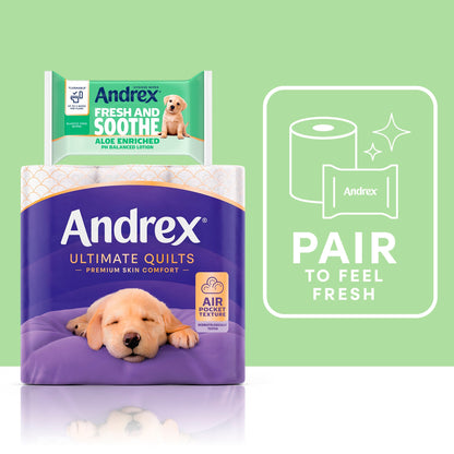 Andrex Fresh & Soothe Moist Toilet Tissue Flushable* 36 Hygiene Wipes — image 4