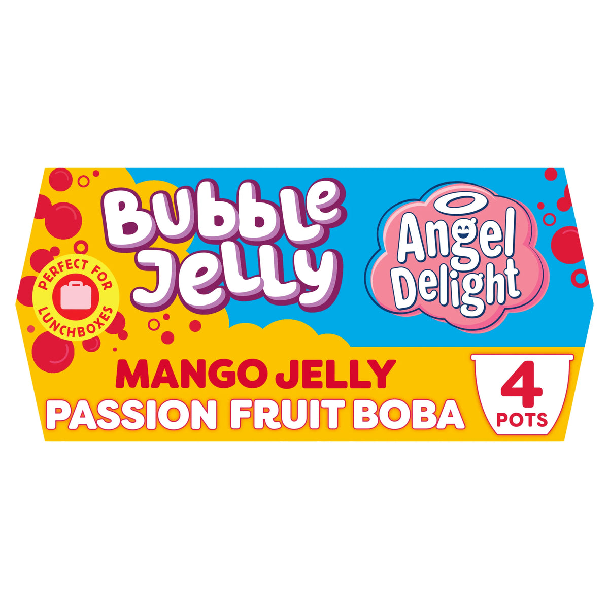 Angel Delight Mango Jelly & Passionfruit Boba Bubble 4x130g — image 1