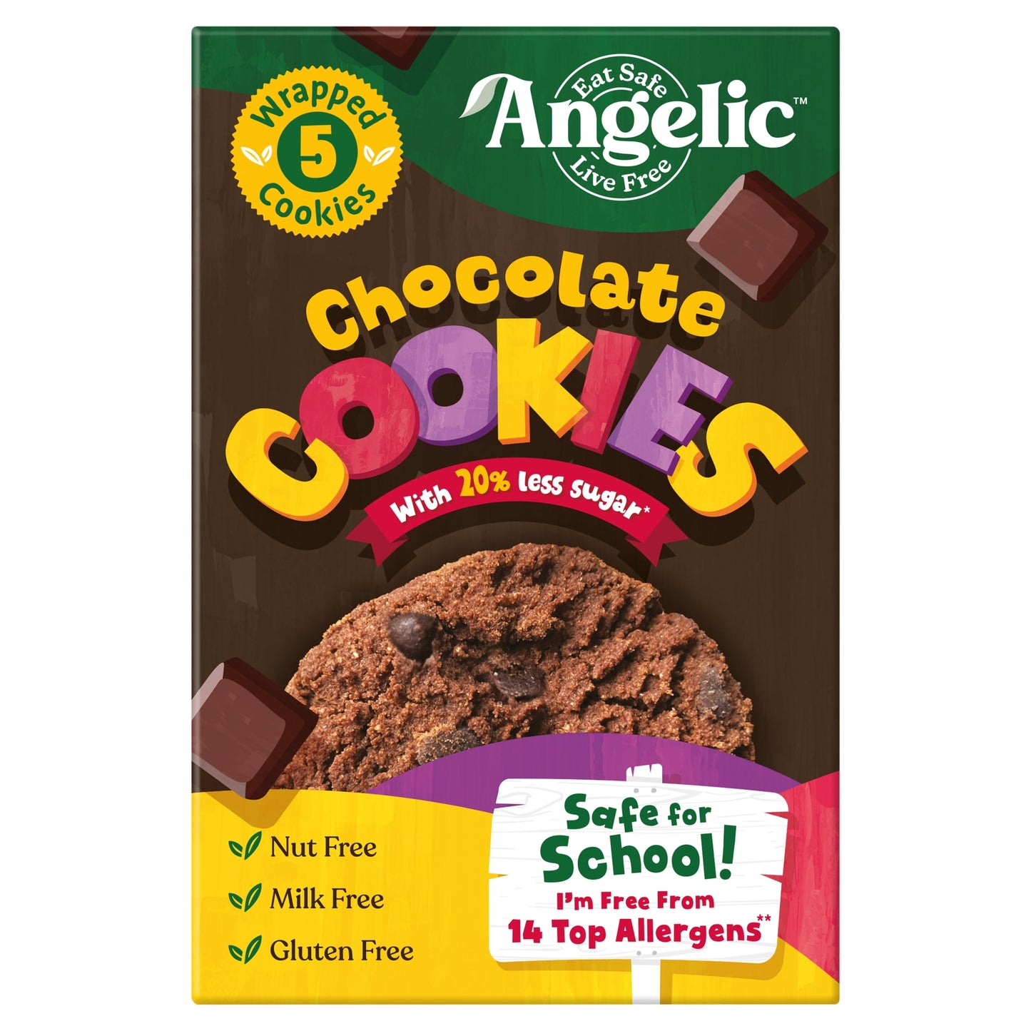 Angelic Kids Chocolate Cookies 120g — image 1