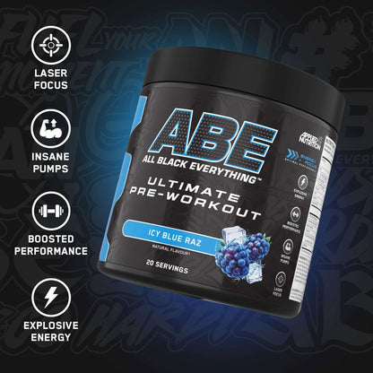 Applied Nutrition ABE Ultimate Pre Workout Icy Blue Raz 250g — image 3