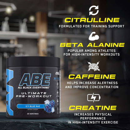 Applied Nutrition ABE Ultimate Pre Workout Icy Blue Raz 250g — image 5