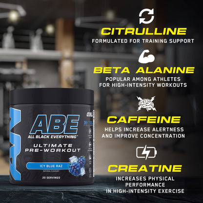 Applied Nutrition ABE Ultimate Pre Workout Icy Blue Raz 250g — image 5