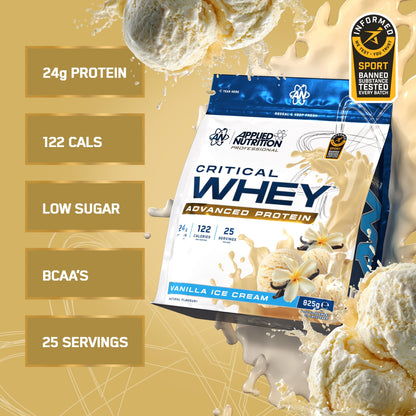 Applied Nutrition Critical Whey Protein Powder Vanilla Ice Cream 825g — image 2