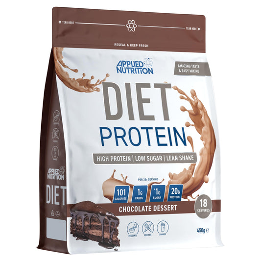 Applied Nutrition Diet Protein Powder Chocolate Dessert 450g — image 1