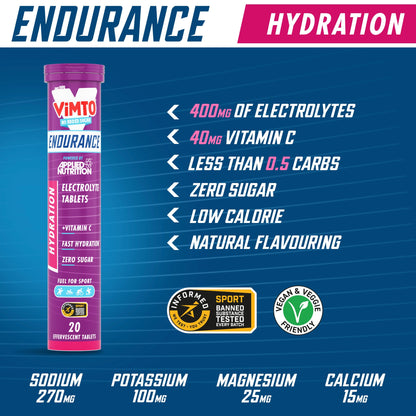 Applied Nutrition Hydration Electrolyte Tablets Vimto 20 x 4g — image 3