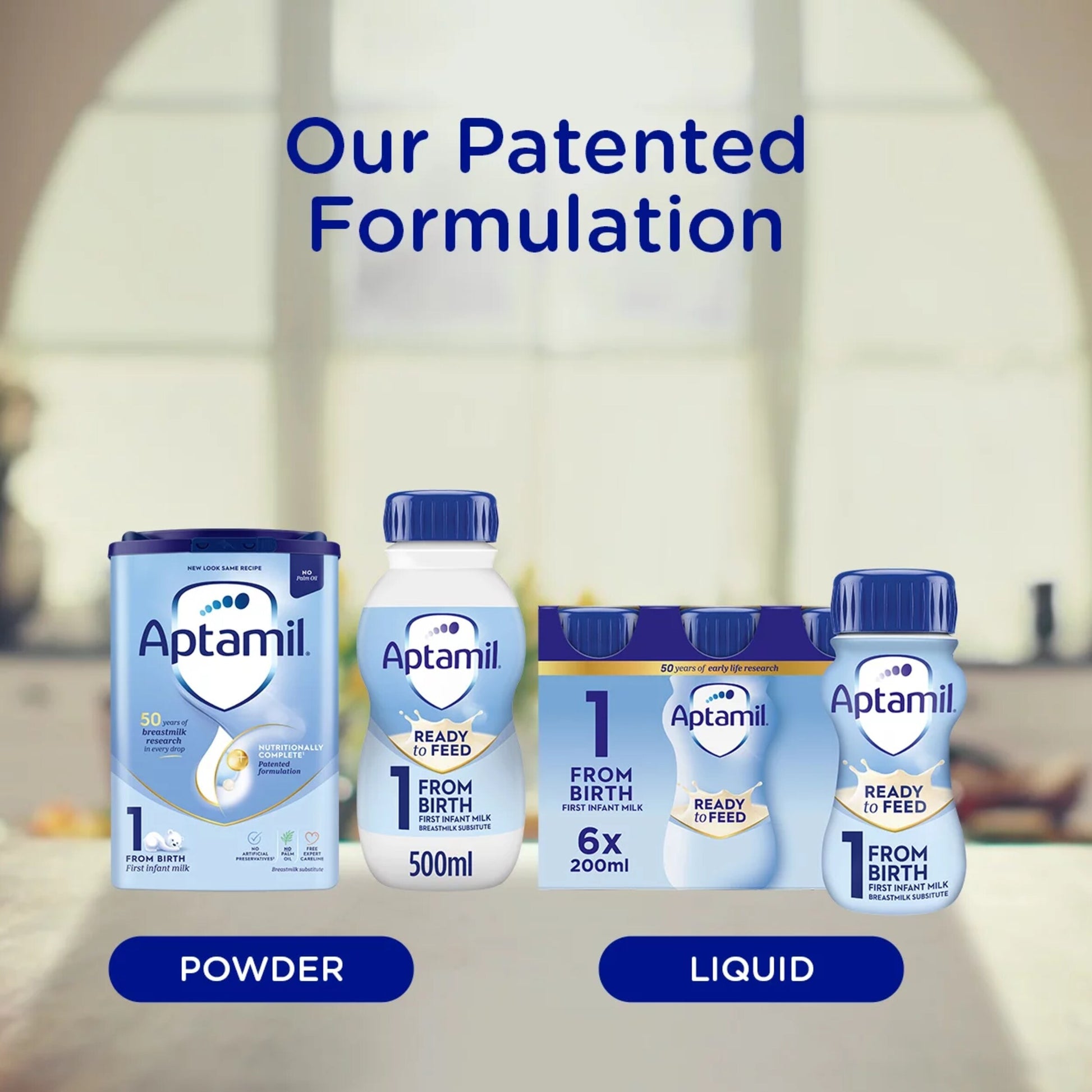 Aptamil 1 First Infant Baby Milk Formula Liquid Multipack Ready to Feed from Birth 6x200ml — image 5