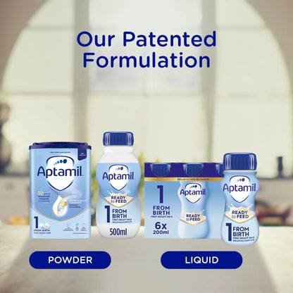 Aptamil 1 First Infant Baby Milk Formula Liquid Multipack Ready to Feed from Birth 6x200ml — image 5