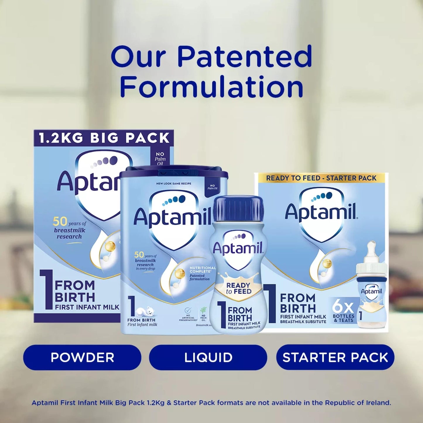 Aptamil 1 First Infant Baby Milk Formula Liquid Starter Pack Ready to Feed from Birth 6x70ml — image 5