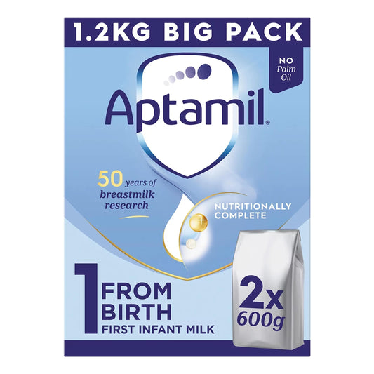 Aptamil 1 First Infant Baby Milk Formula Powder from Birth Big Pack 1.2kg — image 1