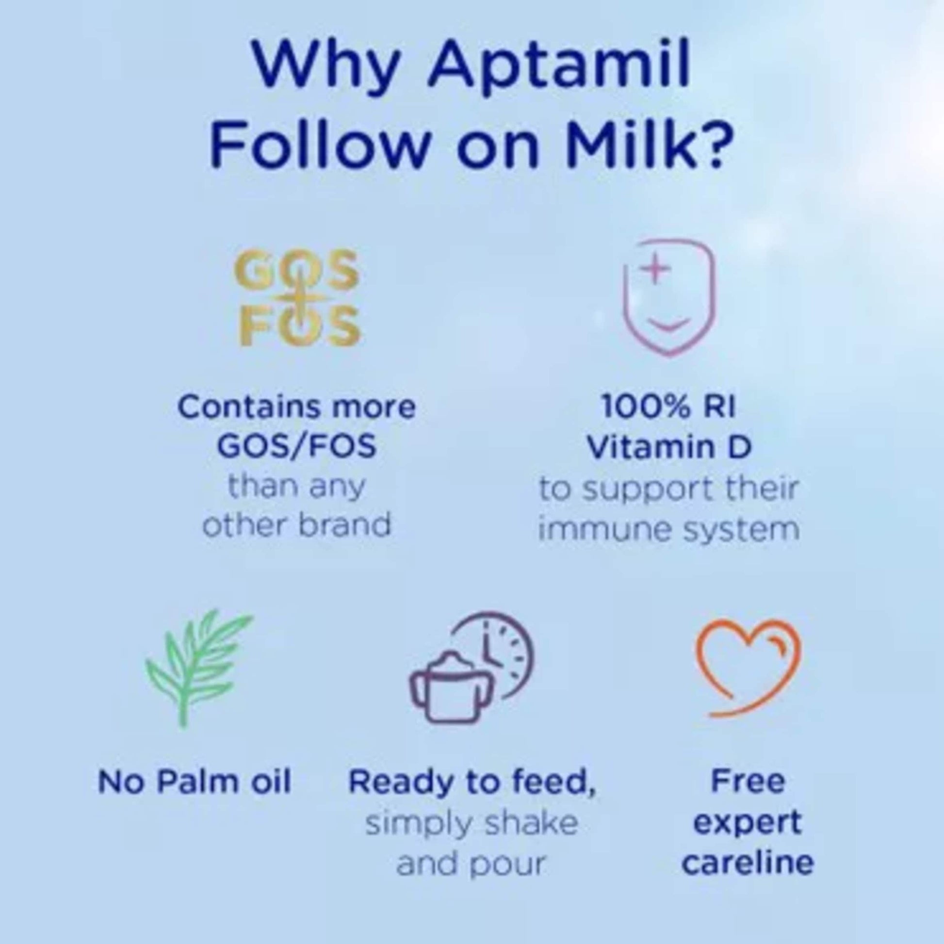 Aptamil 2 Follow On Milk Ready to Drink 6-12 Months 6 x 200ml — image 3