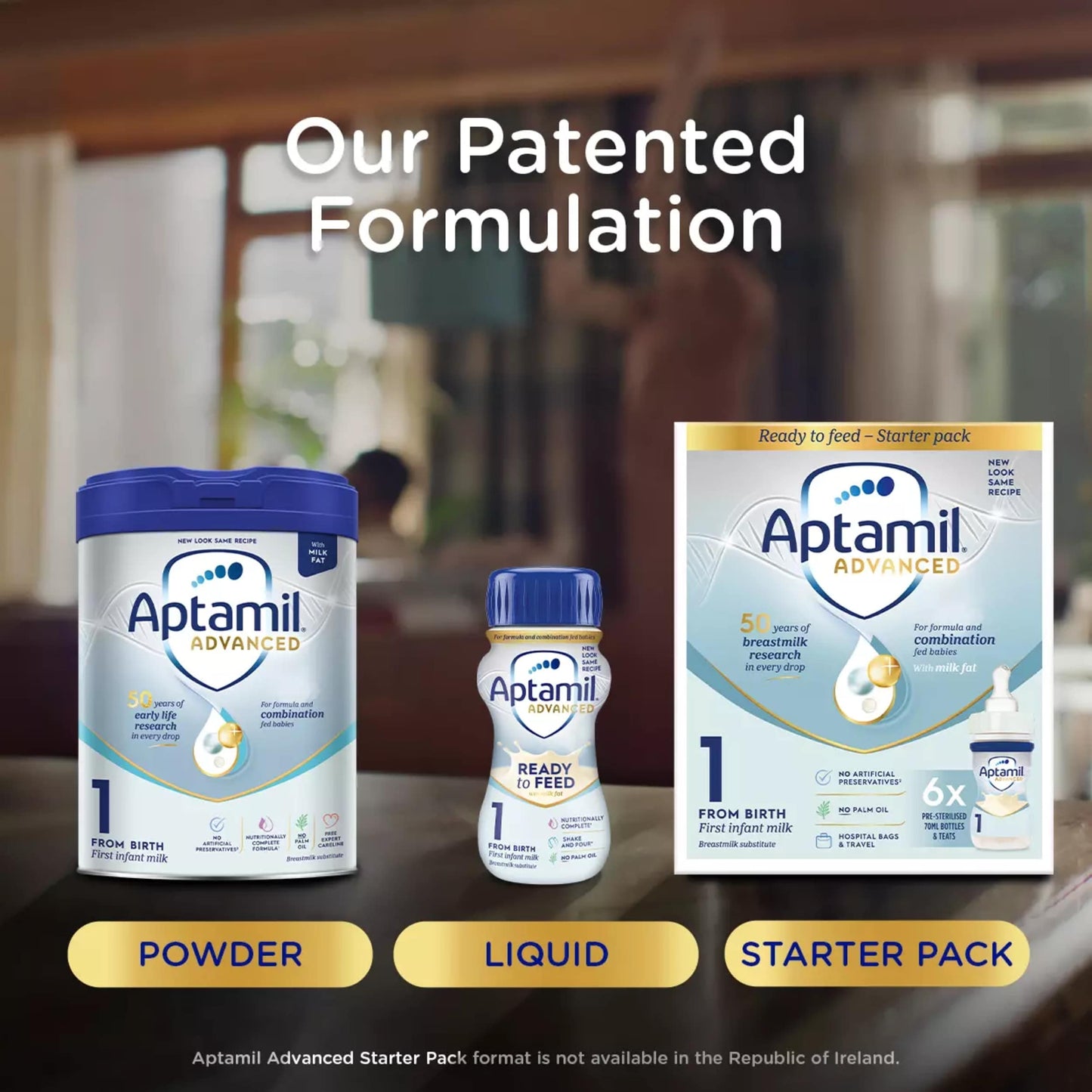 Aptamil Advanced 1 First Baby Milk Formula Liquid Ready to Feed from Birth 4x200ml — image 3