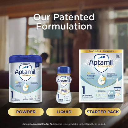 Aptamil Advanced 1 First Baby Milk Formula Liquid Ready to Feed from Birth 4x200ml — image 3