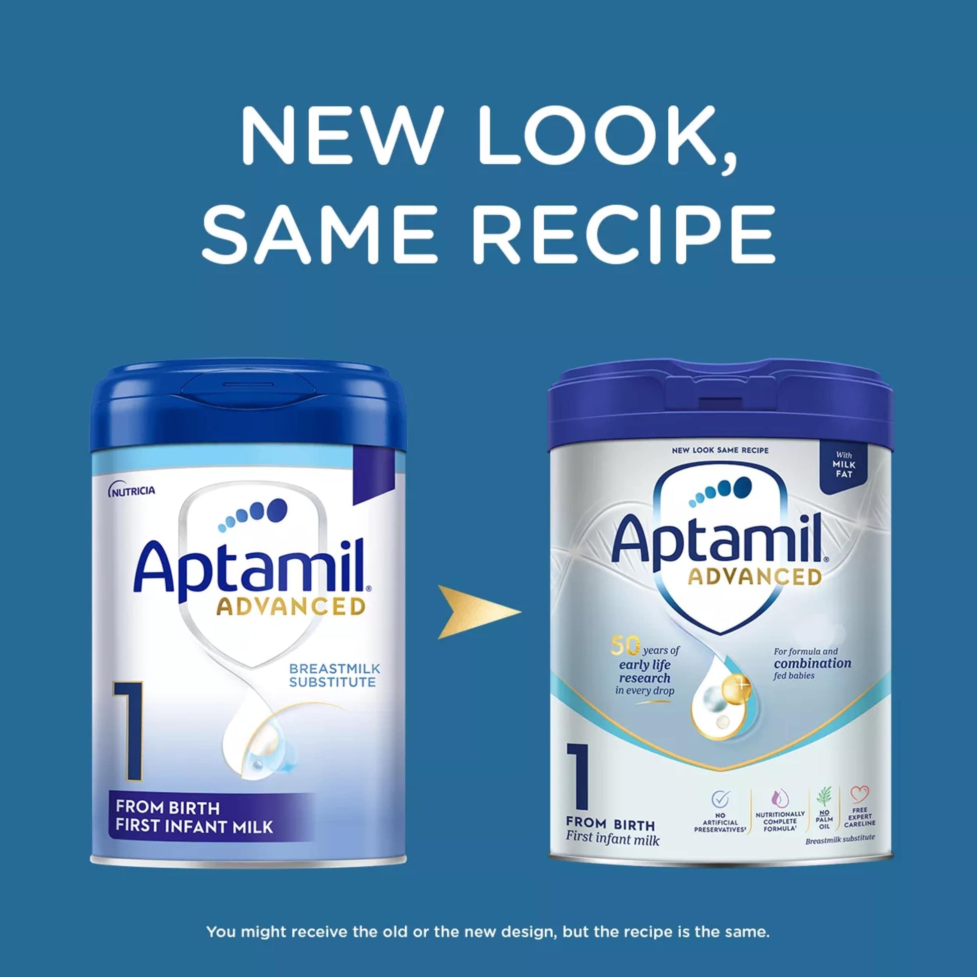 Aptamil Advanced 1 First Baby Milk Formula Powder From Birth 800g — image 3