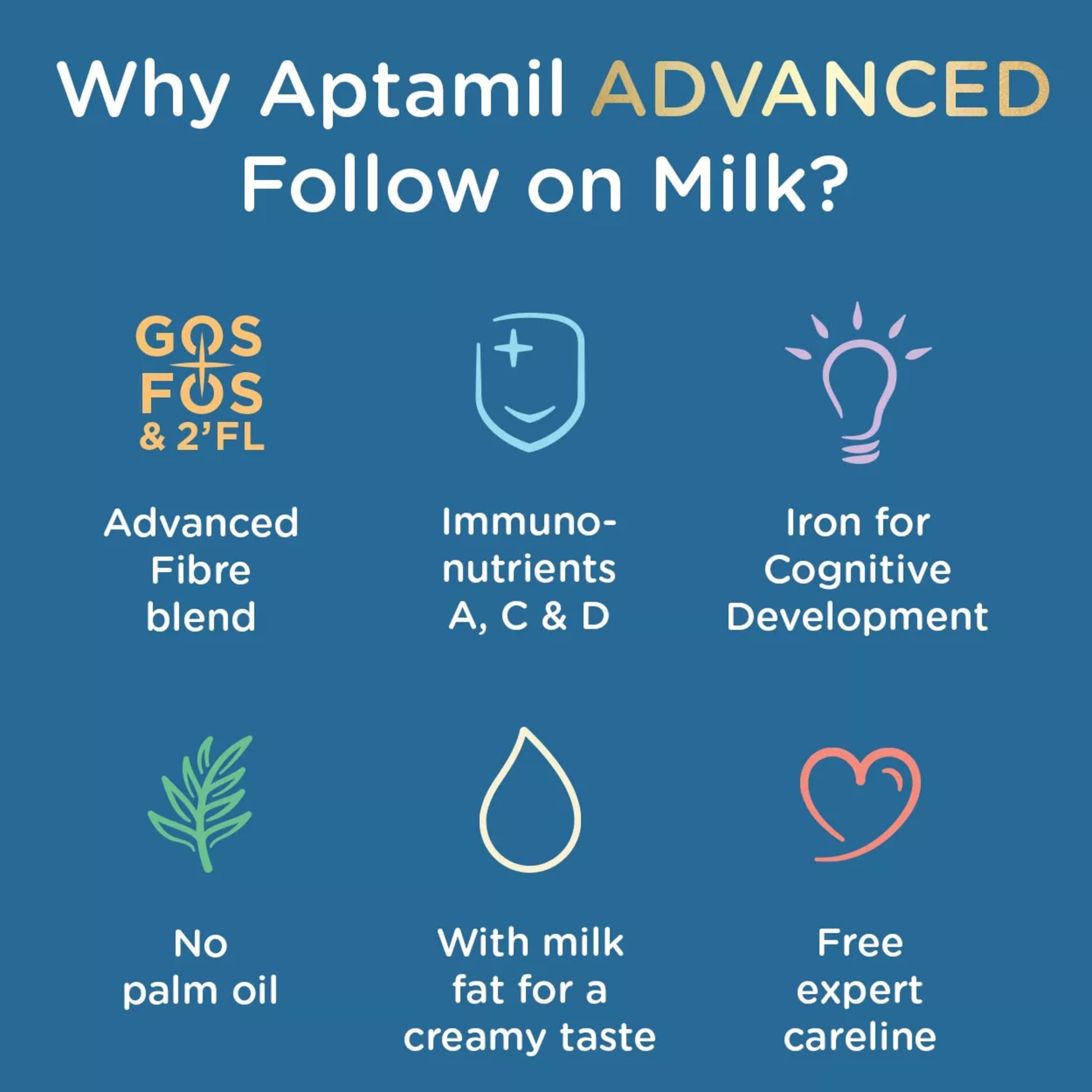 Aptamil Advanced 2 Follow On Baby Milk Formula Powder 6+ Mth 800g — image 3