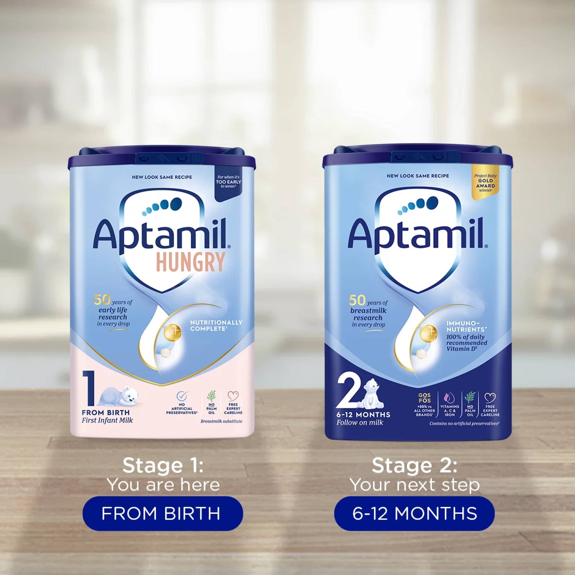 Aptamil Hungry First Baby Milk Formula Powder from Birth 800g — image 4