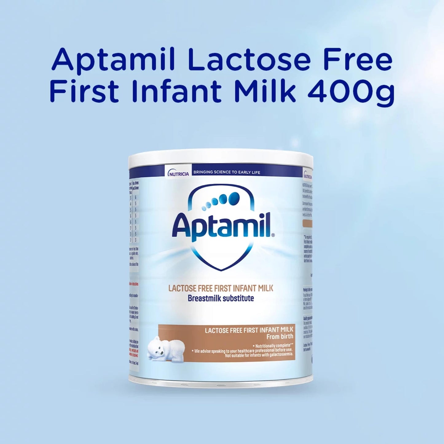 Aptamil Lactose Free Baby Milk Formula Powder from Birth 400g — image 3