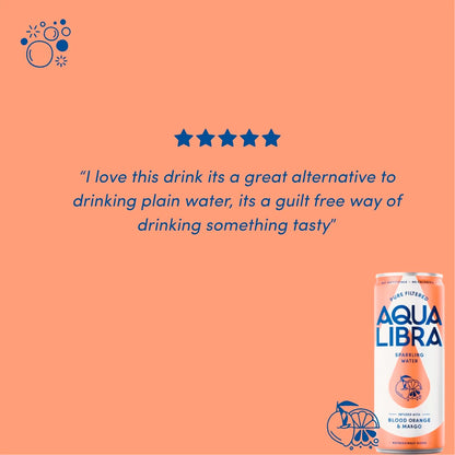 Aqua Libra Sparkling Water Blood Orange & Mango 4 x 330ml — image 5