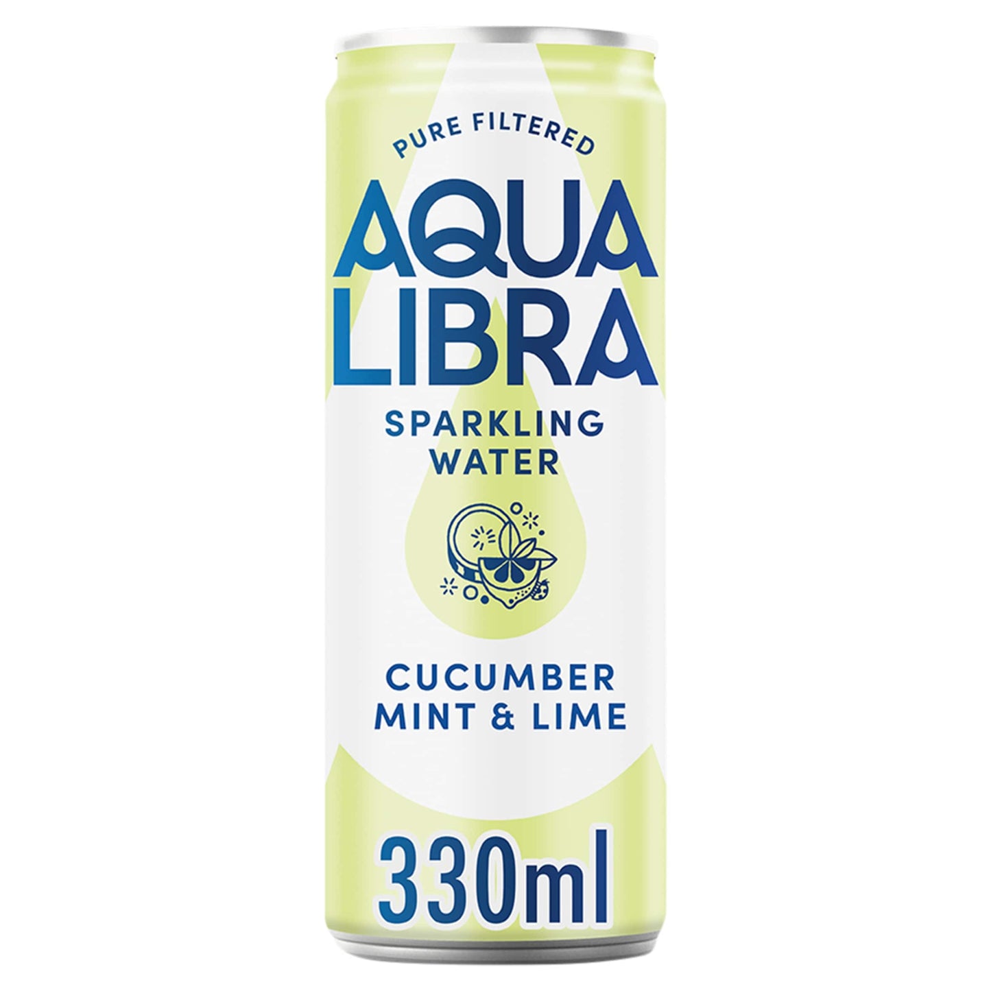 Aqua Libra Sparkling Water Cucumber Mint and Lim 330ml — image 1