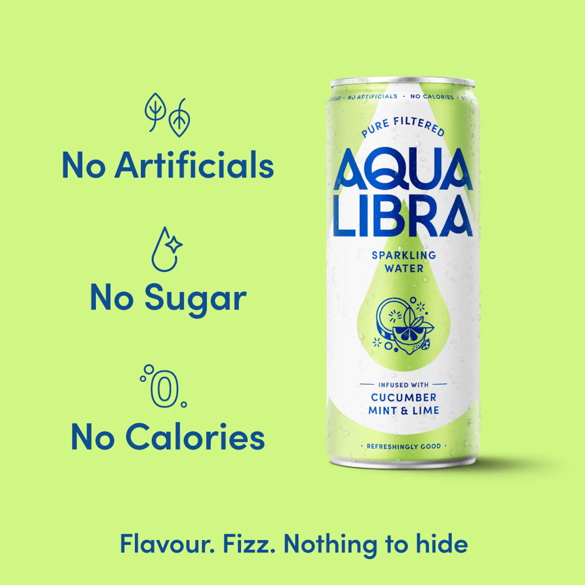 Aqua Libra Sparkling Water Cucumber, Mint and Lime 4 x 330ml — image 3