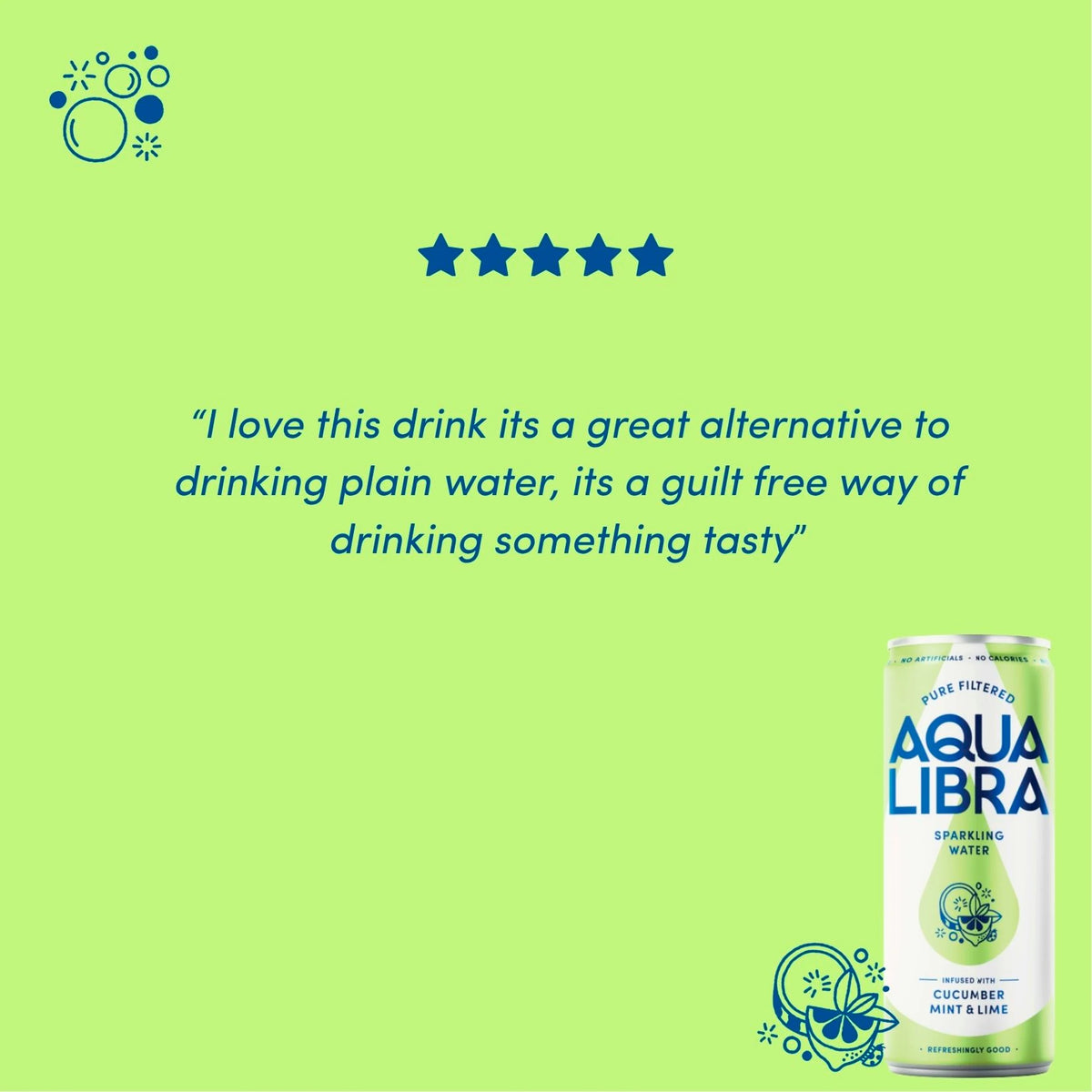 Aqua Libra Sparkling Water Cucumber, Mint and Lime 4 x 330ml — image 4