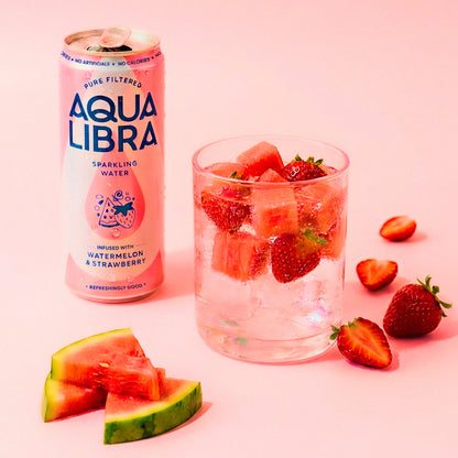 Aqua Libra Sparkling Water Watermelon & Strawberry 4 x 330ml — image 2