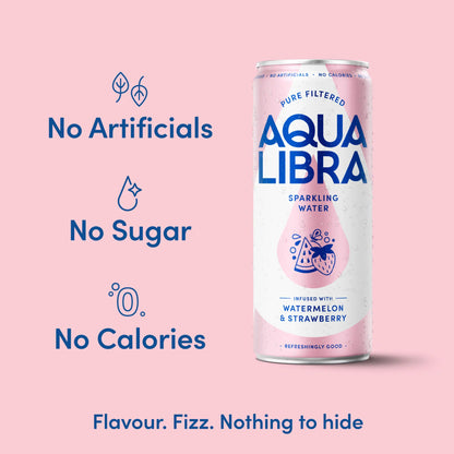 Aqua Libra Sparkling Water Watermelon & Strawberry 4 x 330ml — image 3