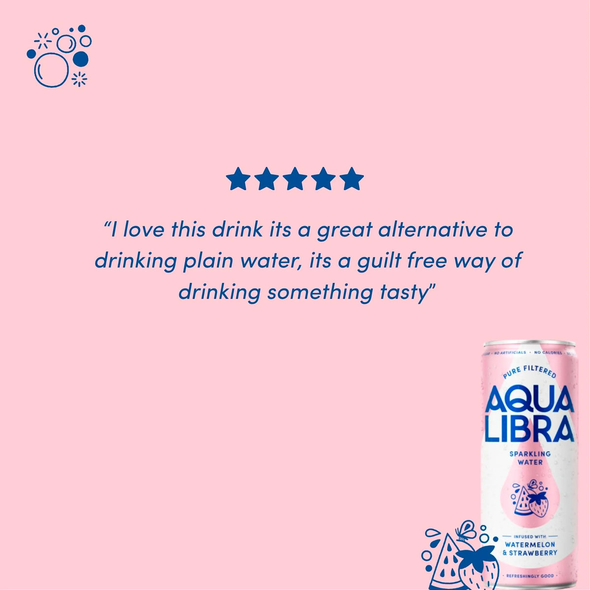 Aqua Libra Sparkling Water Watermelon & Strawberry 4 x 330ml — image 4