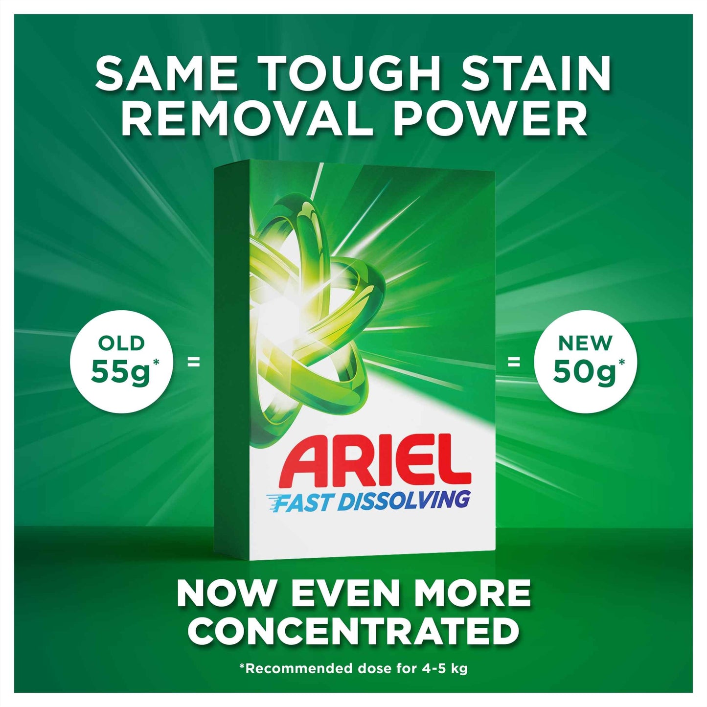 ARIEL Fast Dissolving Original Washing Powder 44 Washes 2200g