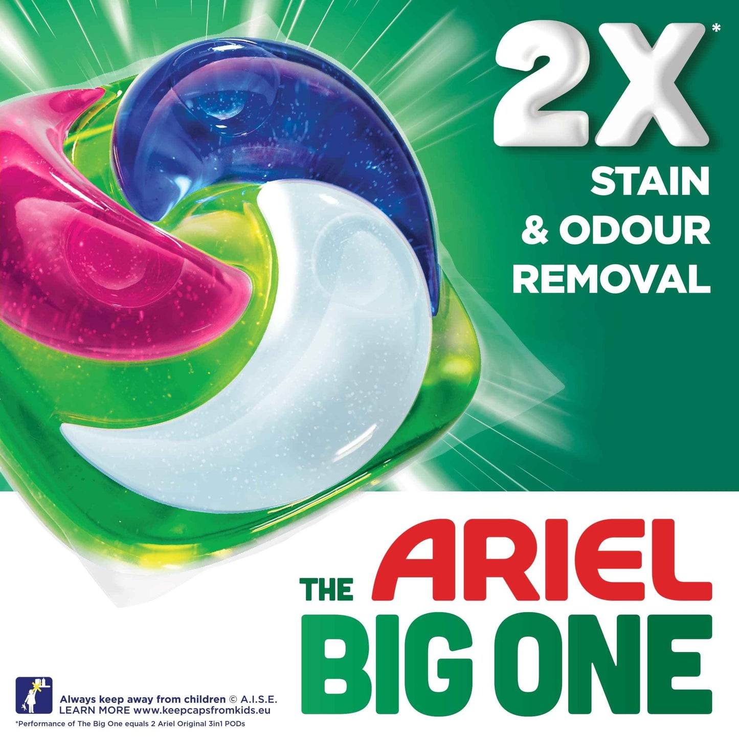 ARIEL The Big One Colour Washing Liquid Pods 21 Washes 760.2g