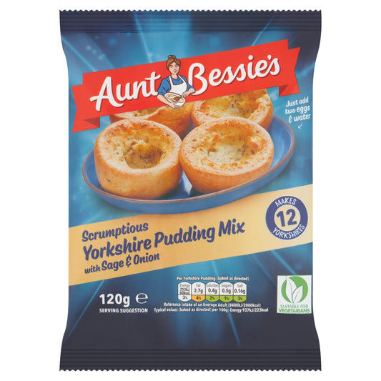 Aunt Bessie's Yorkshire Pudding Mix with Sage & Onion 120g — image 1
