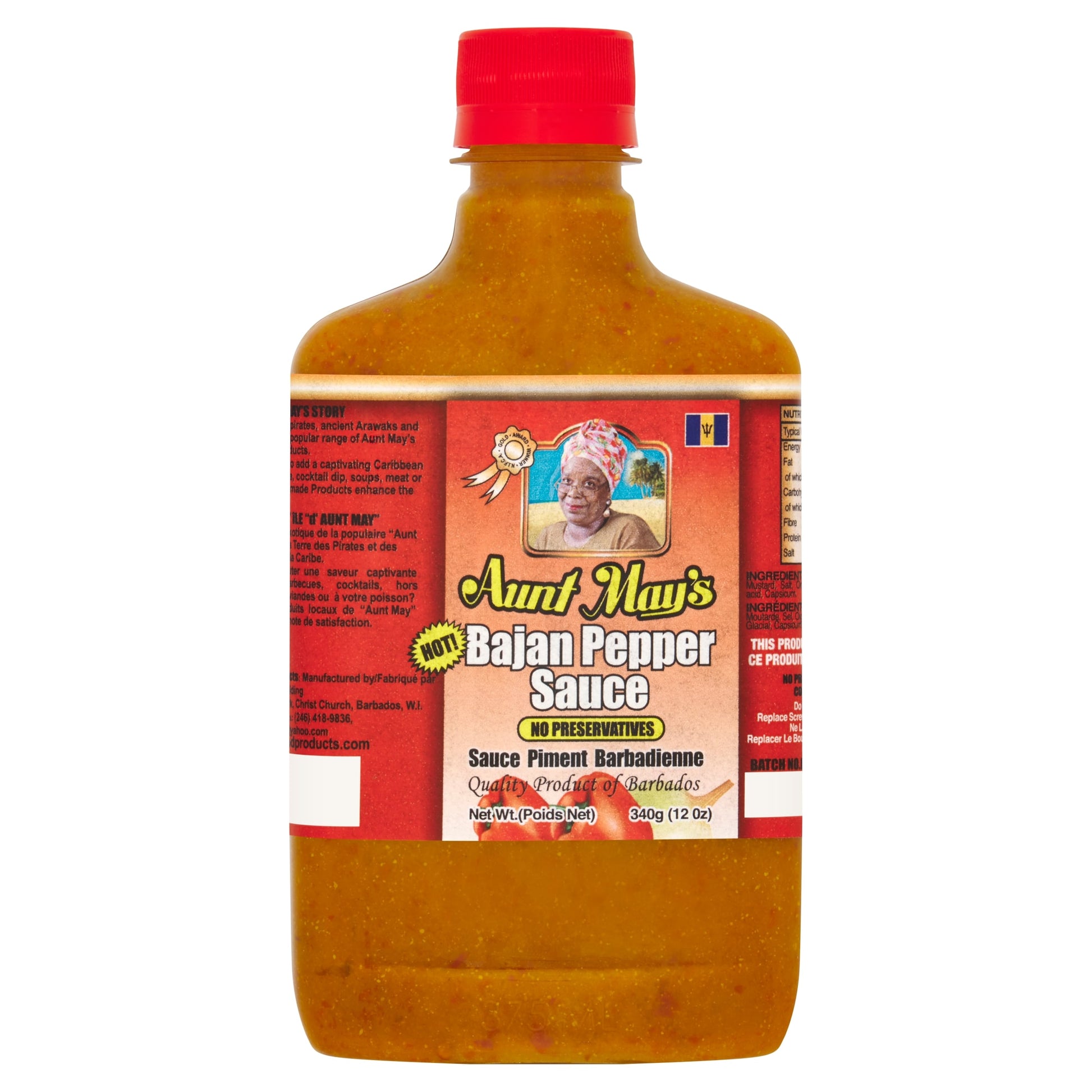 Aunt May's Bajan Pepper Sauce 340G — image 1