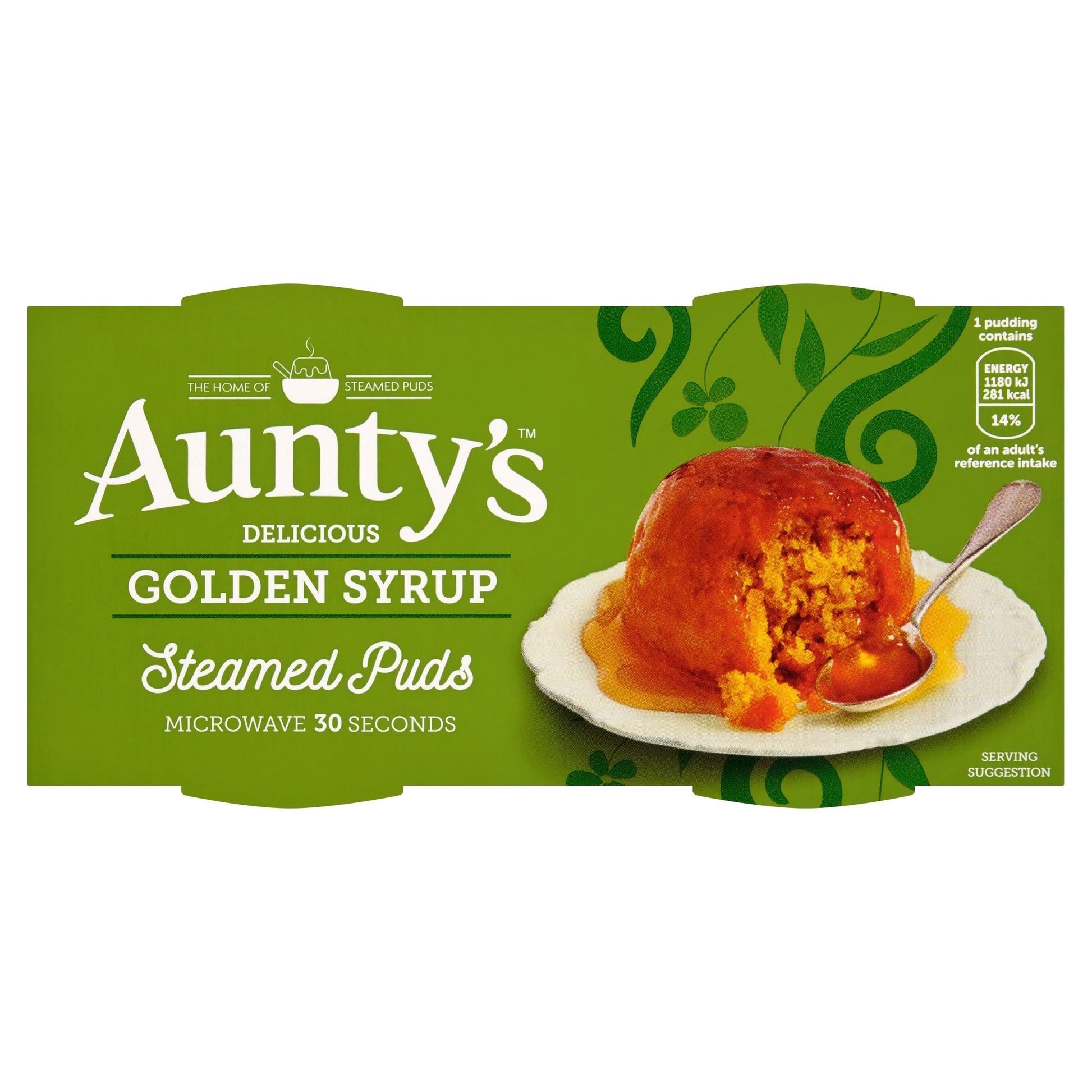 Auntys Golden Syrup Steamed Puddings 2 X 95G — image 1