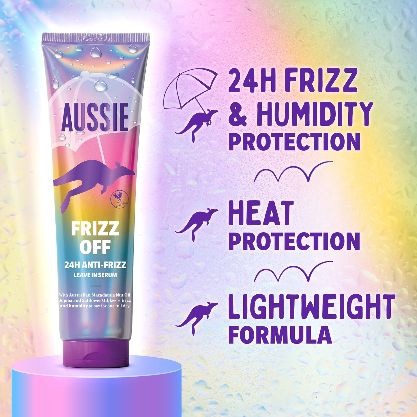 Aussie Frizz Off 24H Anti- Frizz Leave in Serum 160ML — image 3