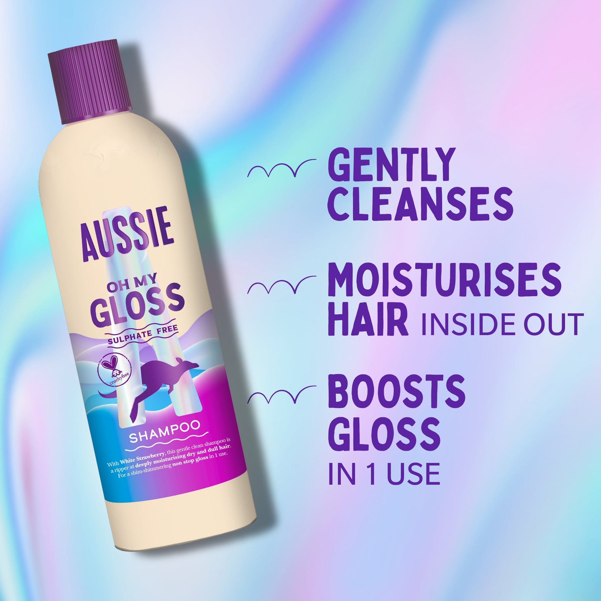 Aussie Oh My Gloss Hydrating Shampoo 300ml — image 2