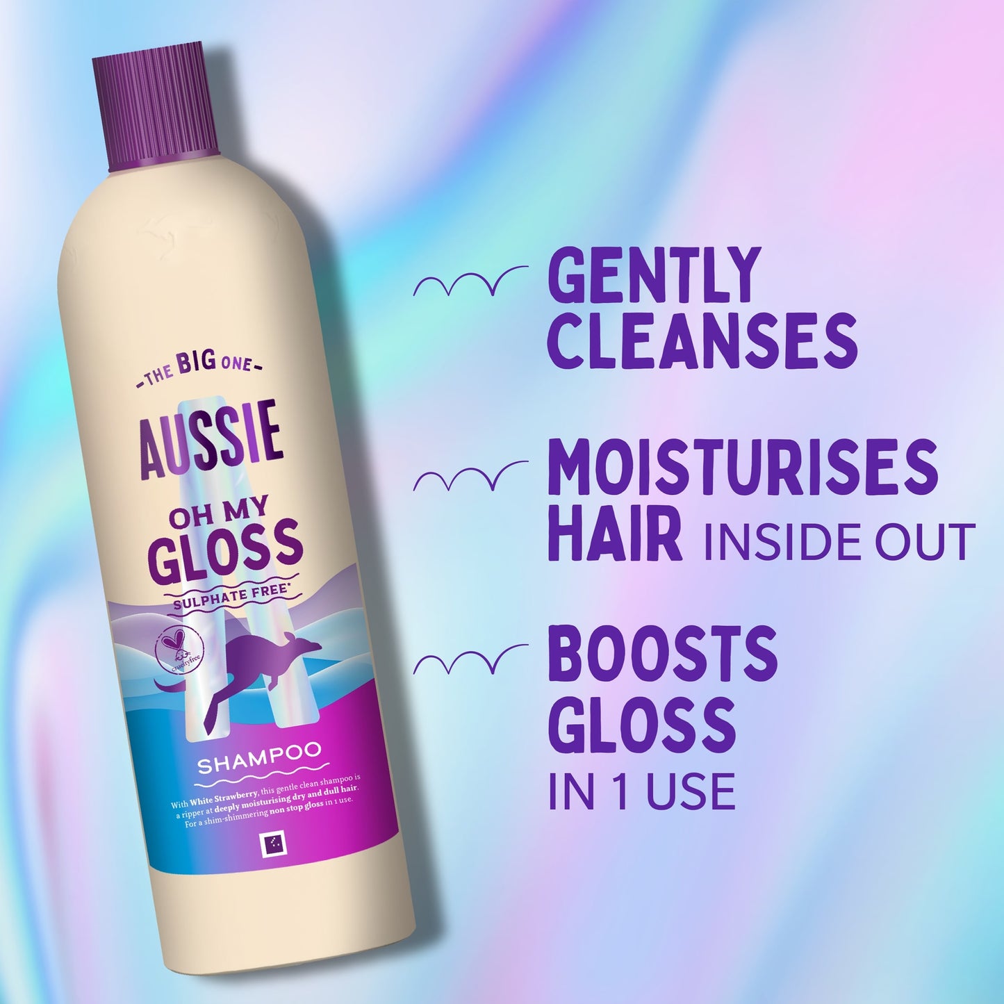 Aussie Oh My Gloss Sulphate Free Shampoo 400ml — image 2