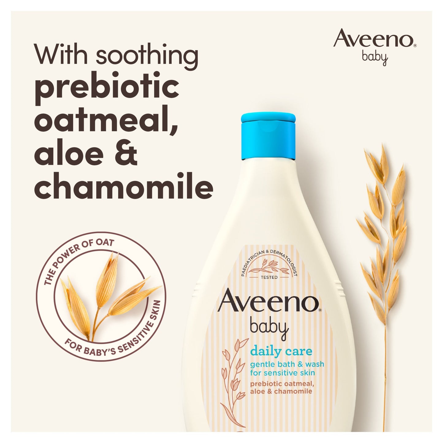 Aveeno Baby Daily Care Gentle Bath & Wash For Sensitive Skin 400ml — image 2
