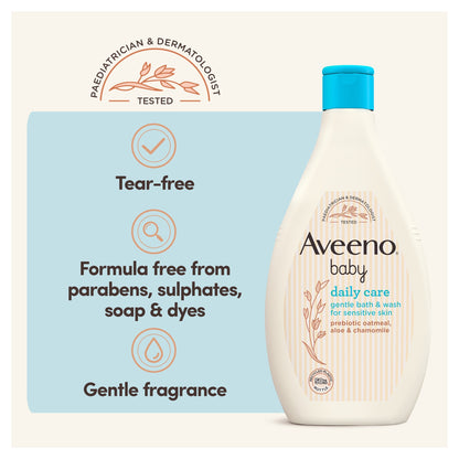 Aveeno Baby Daily Care Gentle Bath & Wash For Sensitive Skin 400ml — image 3